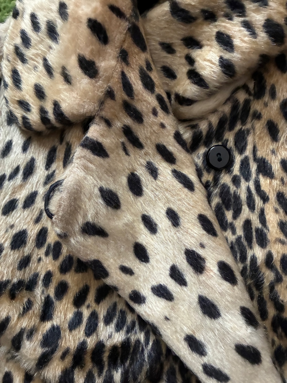 Vintage Cheetah Spotted Faux Fur Coat - Picture 7 of 12